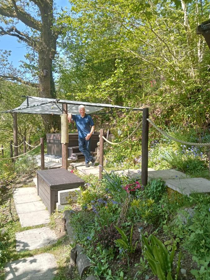 'Morris' The Shepherd'S Hut With Woodland Hot Tub Carmarthen Eksteriør billede