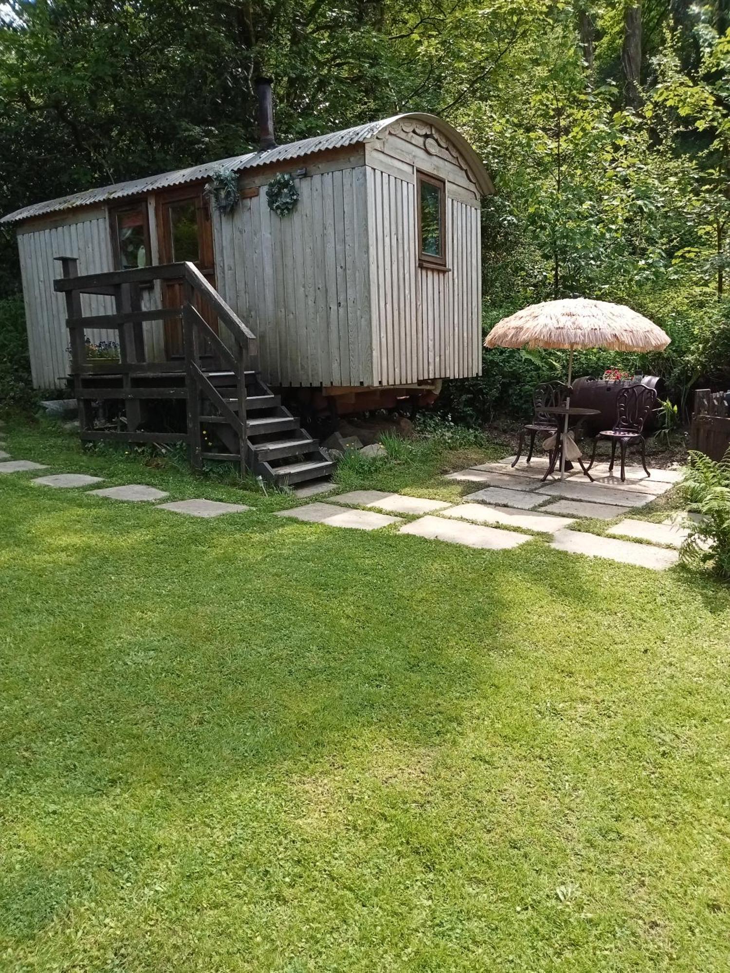 'Morris' The Shepherd'S Hut And Woodland Hot Tub Experience Carmarthen Eksteriør billede