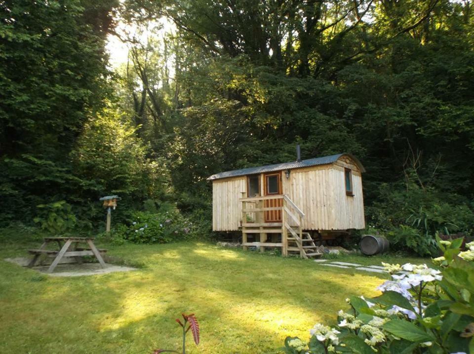 'Morris' The Shepherd'S Hut With Woodland Hot Tub Carmarthen Eksteriør billede